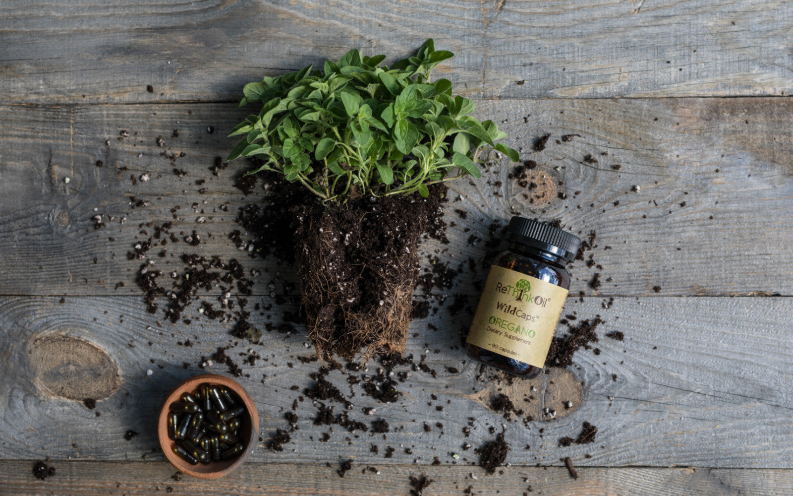 ReThinkOil Oregano Oil Origanum Minutiflorum Wildcaps Supplement